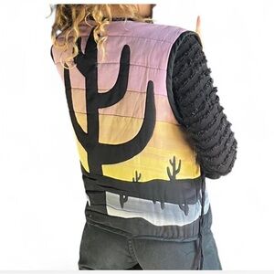 Vintage Sunset Desert Scene Gradient Vest